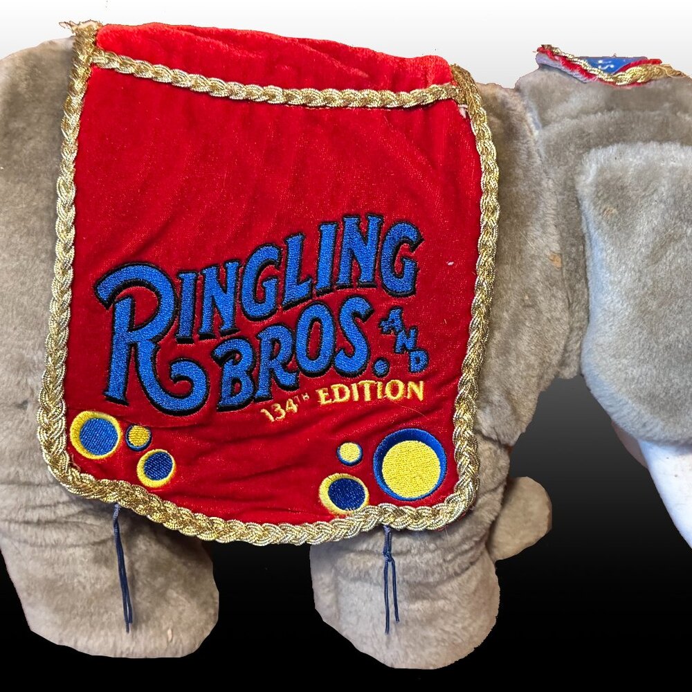 Ringling Brothers circus stuffed elephant
